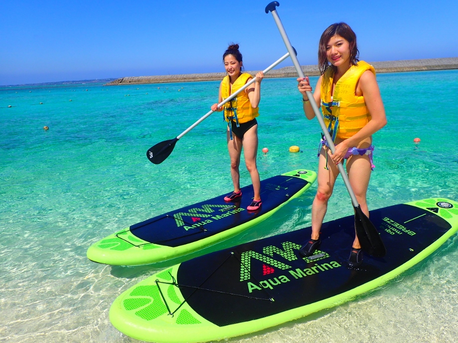 沖繩離島水納島一日遊—沖繩SUP立槳衝浪體驗